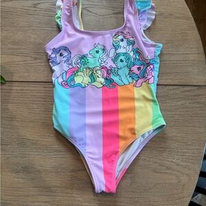 My Little Pony Girls One-Piece Swimsuit size 6-6x